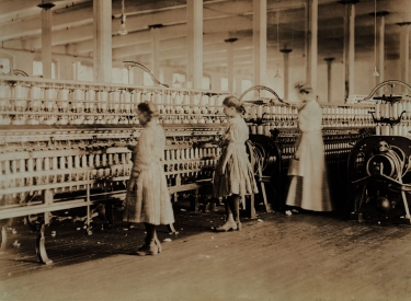 Kinderarbeit in einer Textilfabrik in Lincolton 