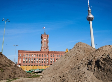 Baustelle am Roten Rathaus. Berlin