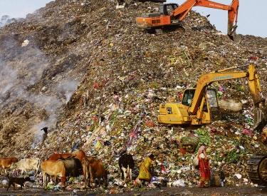 Müllhalde nahe Kolkata