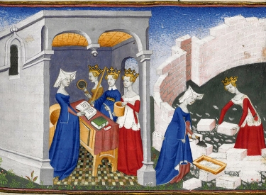 Christine de Pizan baut die Stadt der Frauen
