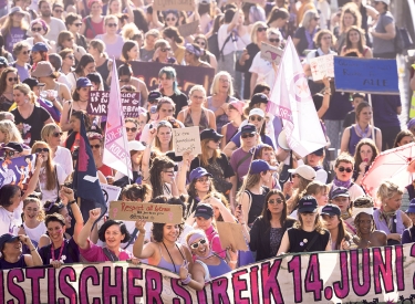 Demonstration in Zürich am 14. Juni