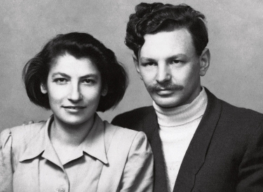 Zivia Lubetkin und Yitzhak Zuckerman in Basel, Dezember 1946