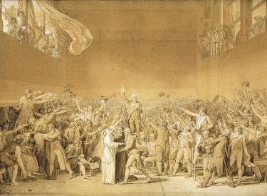 Die Vertreter des Dritten Standes in Frankreich versprachen mit dem Ballhausschwur am 20. Juni 1789, Frankreich eine Verfassung zu geben