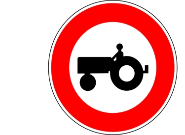 Traktoren verboten!