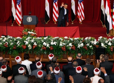 Der Mann mit dem Atomdeal. US-Präsident Barack Obama nach seiner »Rede an die islamische Welt« in Kairo, 2009